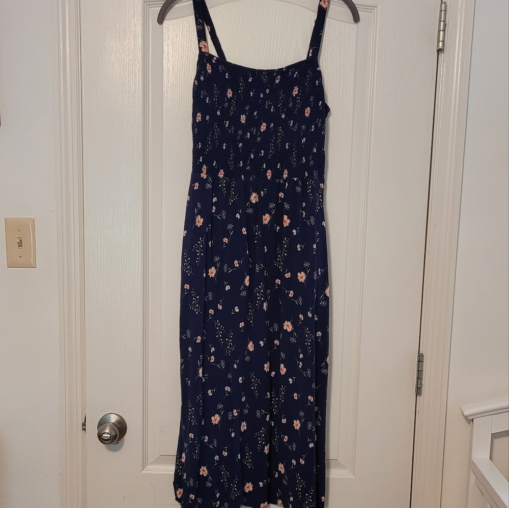 Old Navy Floral Smoked Midi Dress